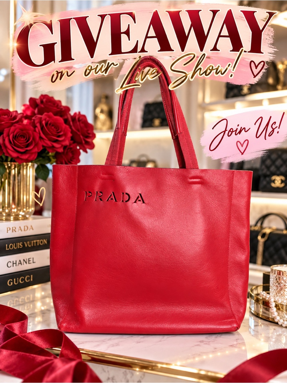 FREE PRADA TOTE GIVEAWAY FOLLOW @thebagriculture